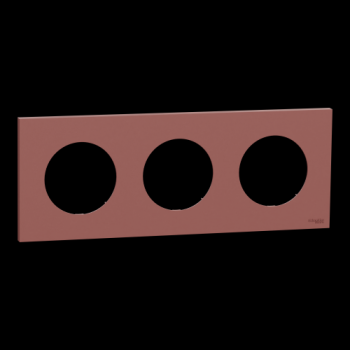  Odace plaque 3 postes rose gre 