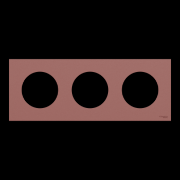  Odace plaque 3 postes rose gre 