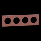  Odace plaque 4 postes rose gre 