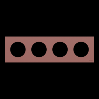  Odace plaque 4 postes rose gre 