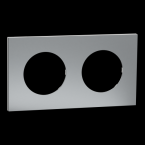  Odace M. plaque 2 postes titan 