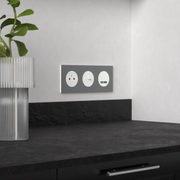  Odace M. plaque 3 postes titan 