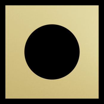  Odace M. plaque 1 poste laiton 