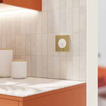  Odace M. plaque 1 poste laiton 