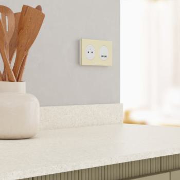  Odace M. plaque 2 postes laito 