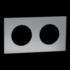  Odace M. plaque 2 postes titan 