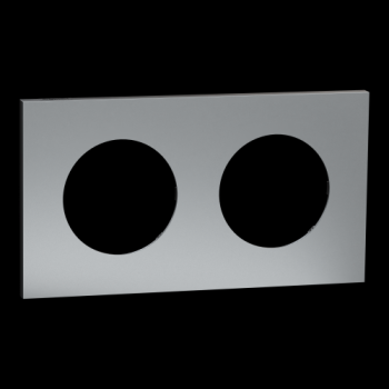  Odace M. plaque 2 postes titan 