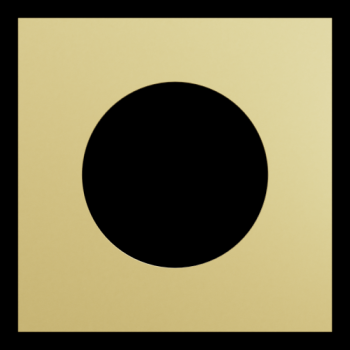  Odace M. plaque 1 poste laiton 