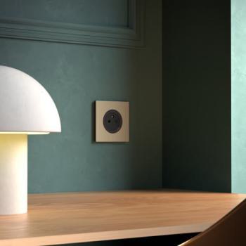  Odace M. plaque 1 poste laiton 