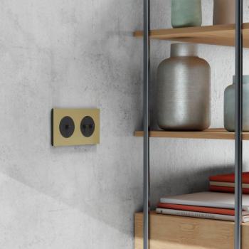  Odace M. plaque 2 postes laito 