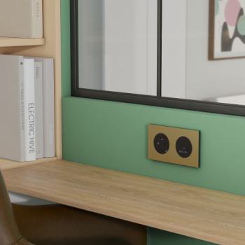  Odace M. plaque 2 postes laito 