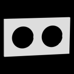  Odace M. plaque 2 postes cram 