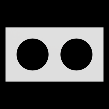  Odace M. plaque 2 postes cram 