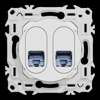  Odace prise double RJ45 cat.6 