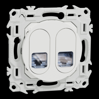  Odace prise double RJ45 cat.6a 