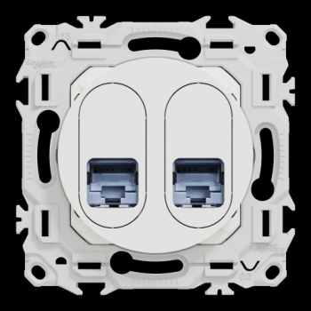  Odace prise double RJ45 cat.6a 
