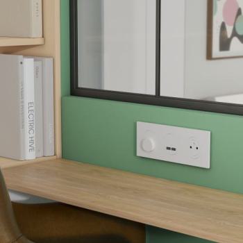  Odace plaque 3 postes blanc 