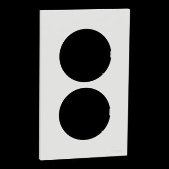  Odace plaque 2 postes 57mm bla 