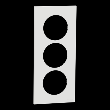  Odace plaque 3 postes 57mm bla 