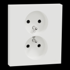  Odace prise 2P+T double blanc 