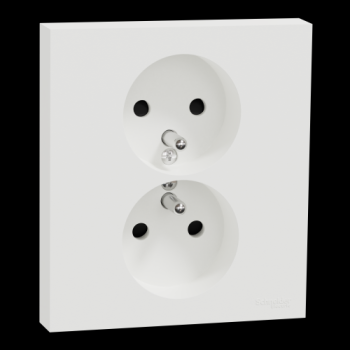  Odace prise 2P+T double blanc 