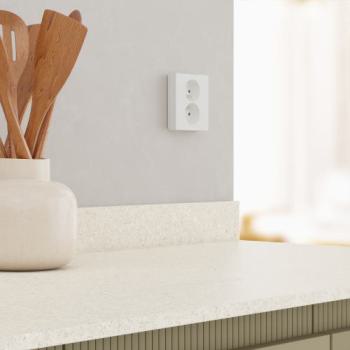  Odace prise 2P+T double blanc 