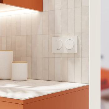  Odace Origine plaque 2 postes 