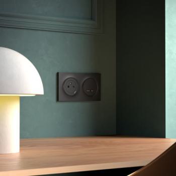  Odace Origine plaque 2 postes 