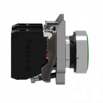  BOUTON POUSSOIR VERT AFFL 
