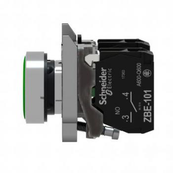  BOUTON POUSSOIR VERT AFFL 