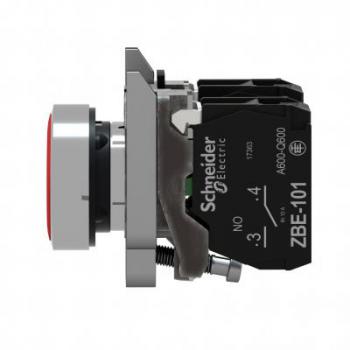  BOUTON POUSSOIR, ROUGE, 1 