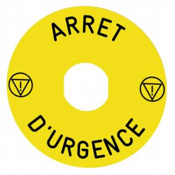  ETIQUETTE ARRET URGENCE 