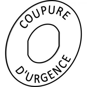  ETIQUETTE CIRCULAIRE JAUN 