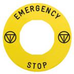  ETIQUETTE JAUNE EMERGENCY 
