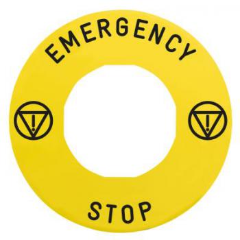  ETIQUETTE JAUNE EMERGENCY 