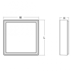  FRAME SQUARE GRAPH 6W 830 