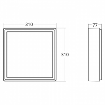  FRAME SQUARE MAXI BL 830 TWIL 