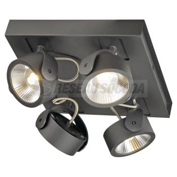  KALU LED 4 appli, carr, noir, 