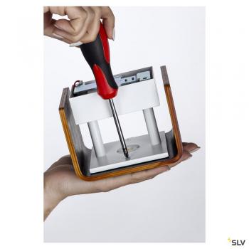  MANA 12 cm, bois, gris/brun 