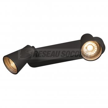  AVO DOUBLE QPAR51 noir 2x50W 