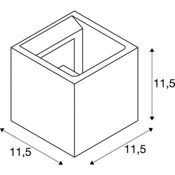  SOLID CUBE gris QT14 max 25W 