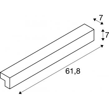  L-LINE 60 LED, IP44, blanc 