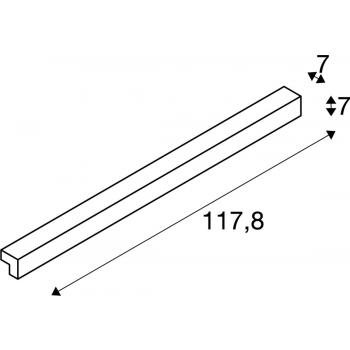  L-LINE 120 IP44 3000K blanc 