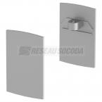  **Embouts H-PROFIL gris argent 