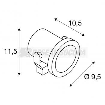  NAUTILUS spot sur piquet, inox 
