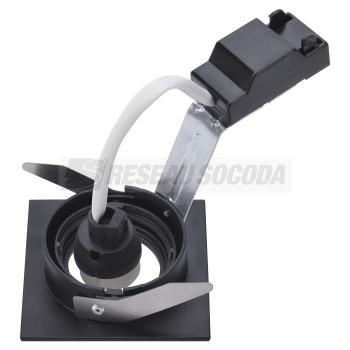  **NEW TRIA 68 CARRE noir GU10 