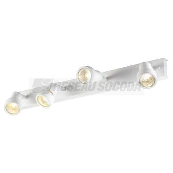  PURI 4 plafonnier, blanc, GU10 