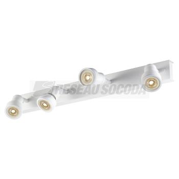 PURI 4 plafonnier, blanc, GU10 