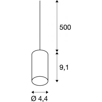  **FITU E27 suspension, ronde, 