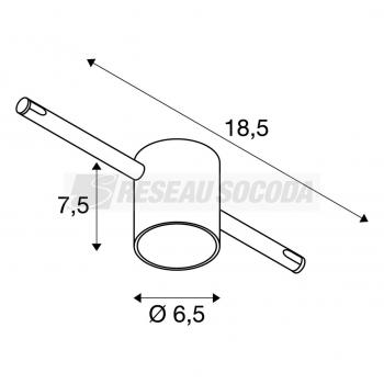  TENSEO, COMET LED, spot pour c 